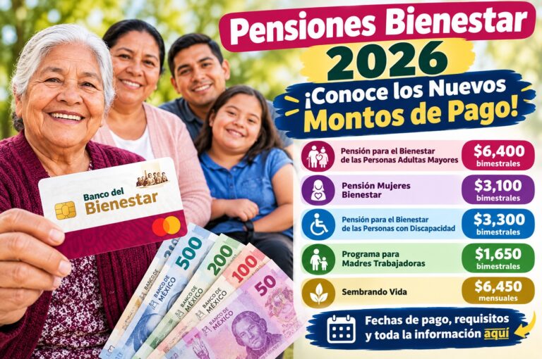 Pensiones Bienestar 2026: ¡Conoce los Nuevos Montos de Pago!